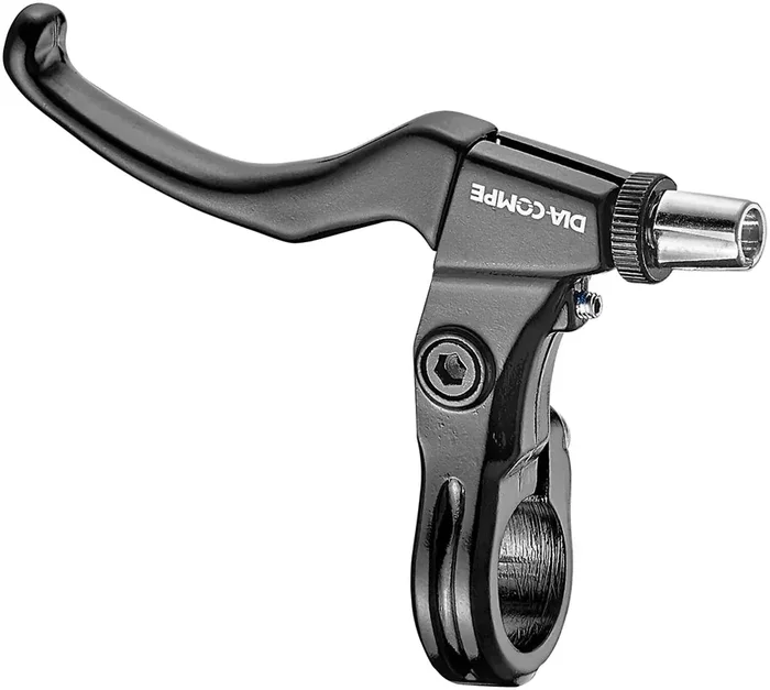 Diatech MX-110N Left Brake Lever Black Two Finger Long Pull Forged Aluminum