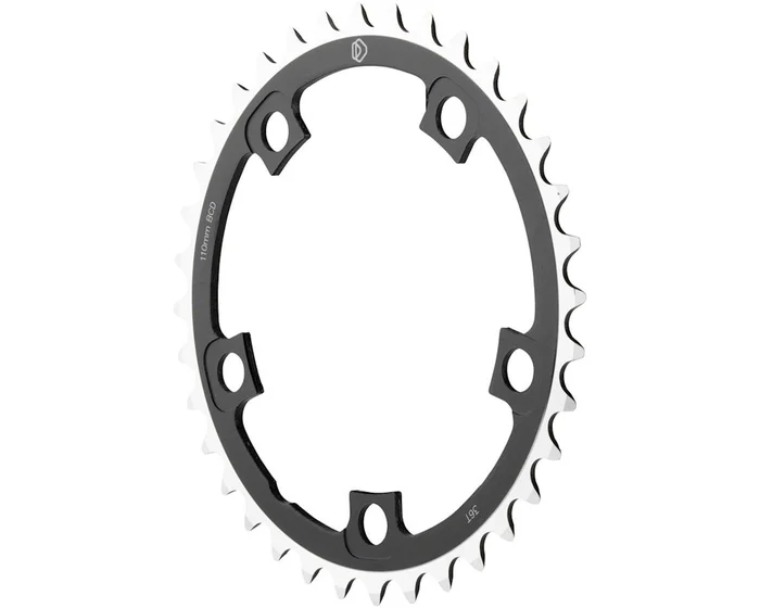 Dimension Chainrings (Black/Silver) (3 x 8/9/10 Speed) (Middle) (110mm BCD) (38T)