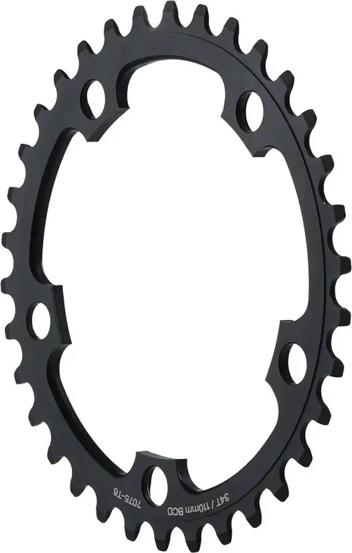 Dimension Middle Chainring 39t 104 BCD Single Speed 3/32in Aluminum Black
