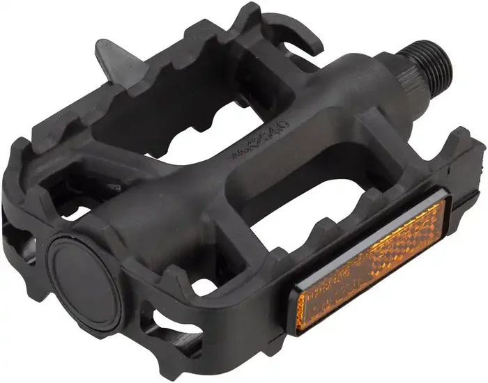 Dimension Mountain Basic Heavy-Duty Platform Pedals 9/16″ Molded Nylon Body Blk
