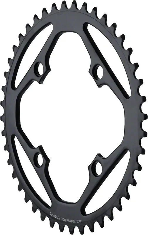 Dimension Outer Chainring 44T 104 BCD Single Speed 3/32in Aluminum Black
