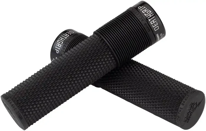 DMR Brendog DeathGrip Grips – Super-Soft Race, Flangeless, Lock-On, Black MTB