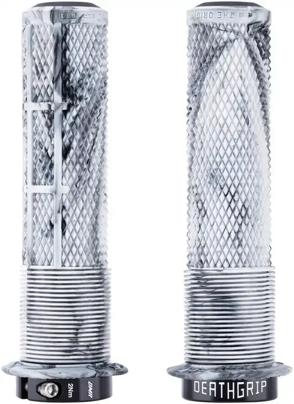 DMR DeathGrip 2 Flanged Grips – Thick, Lock-On, Snow Camo