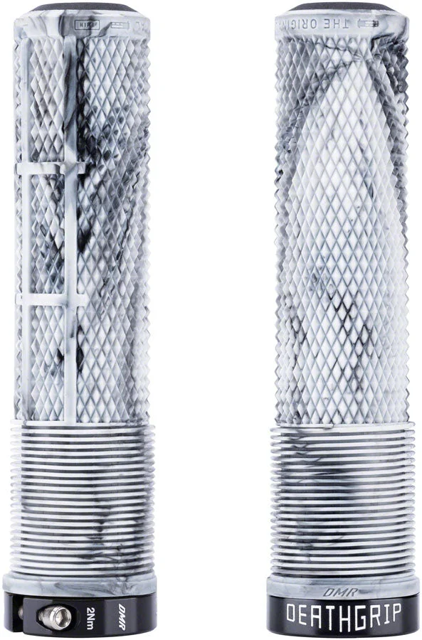 DMR DeathGrip 2 Flangeless Grips – Thin Lock-On Snow Camo