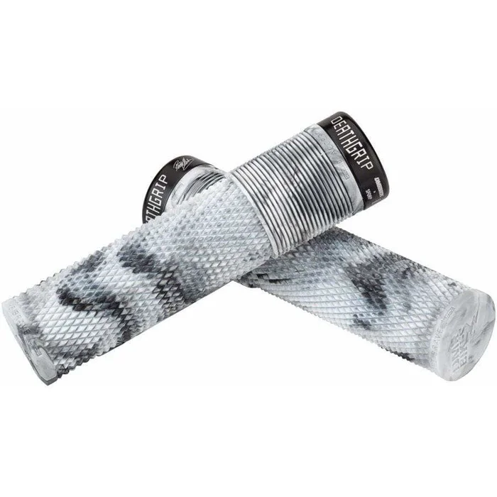DMR DeathGrip Flangeless Grips – Thick Lock-On Snow Camo