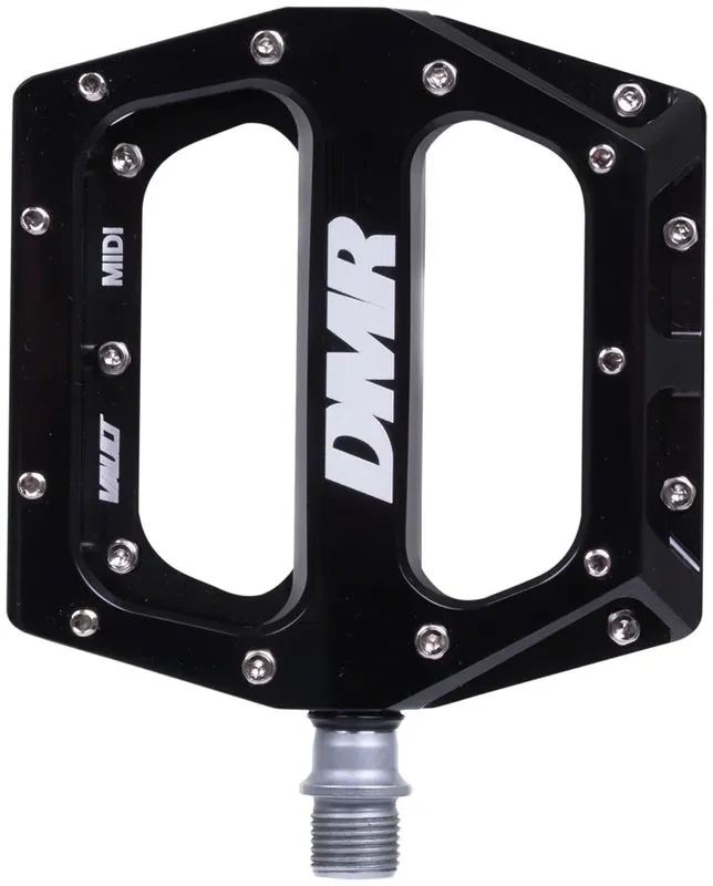 DMR Vault MIDI Platform Pedals 9/16″ Concave Alloy Body Removable Pins Gloss Blk