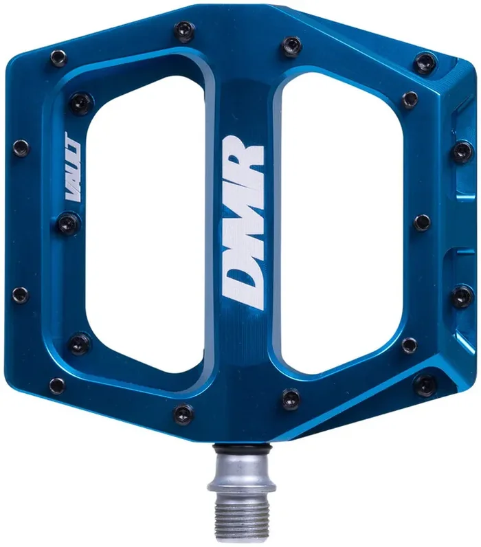 DMR Vault Platform Pedals 9/16″ Concave Alloy Body 22 Removable Pins Super Blue