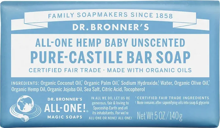 Dr. Bronner‘s Baby Mild Bar Soap Gentle Soap & Shampoo Combo