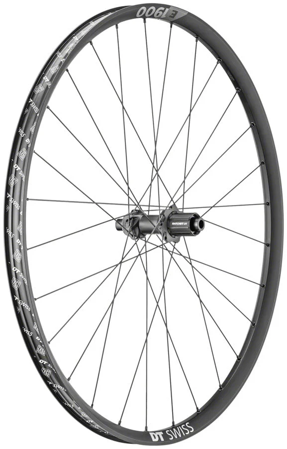 DT Swiss E 1900 Spline 30 Rear Wheel – 29″ 12 x 142mm Center-Lock HG 11 MTN BLK