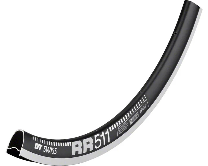 DT Swiss RR 511 Road Rim (Black) (Tubeless) (Rim Brake) (18mm Internal Width) (24H) (700c)