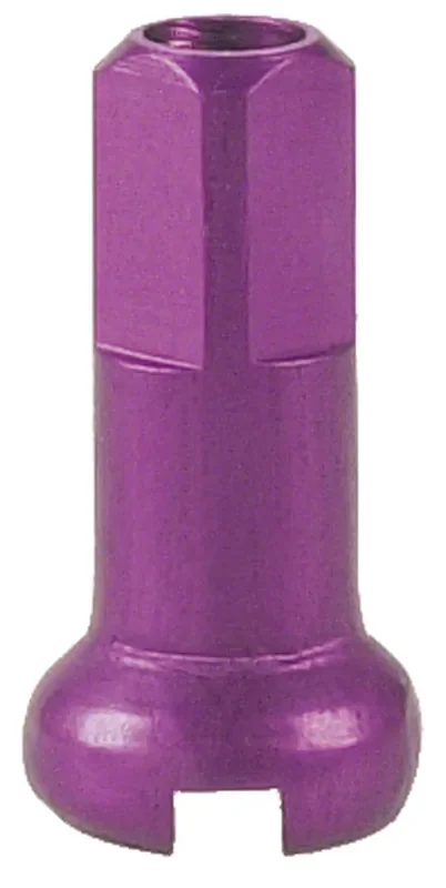 DT Swiss Standard Aluminum Alloy Spoke Nipples 2.0 x 12mm Purple Box of 100