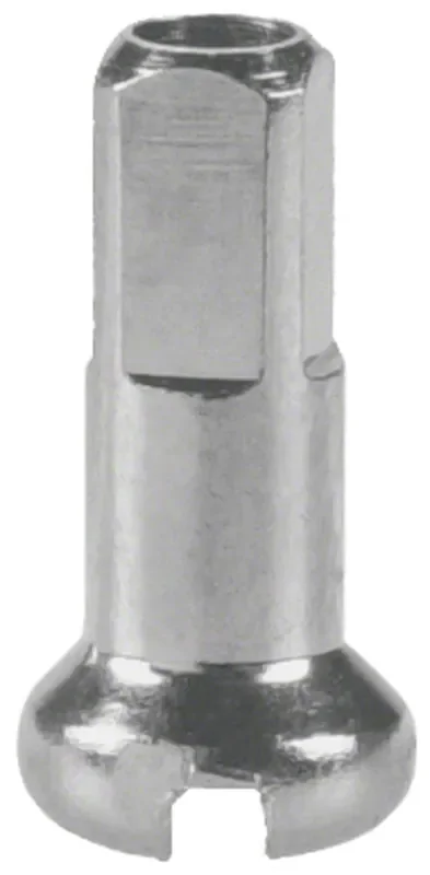 DT Swiss Standard Brass Spoke Nipples 2.0 x 12mm Silver Box of 100 E-Bike Use