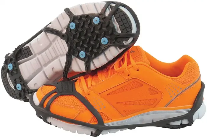Due North Winter Traction Cleats for Ice & Snow Lightweight, Durable, Secure Fit, Compact Design for Walking & Running in Icy Conditions