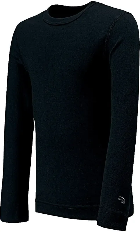 Duofold Varitherm Midweight Varitherm Midwt Ls Yth Blk Xs Clothing