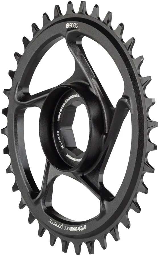 E*thirteen e*spec Aluminum Direct Mount Chainring 36t for Brose S Mag Black