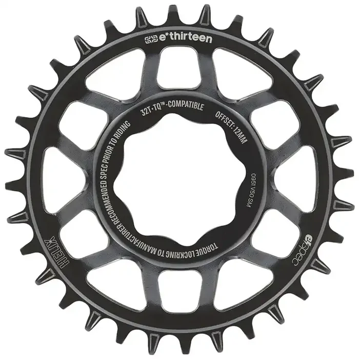 e*thirteen Helix Core e*spec Chainring, 32T, TQ HPR50 Direct Mount, 55mm Chainline, 12mm Offset, Shimano/Sram 11/12s