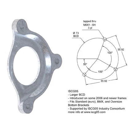 E*thirteen ISCG05 Adapter Plate