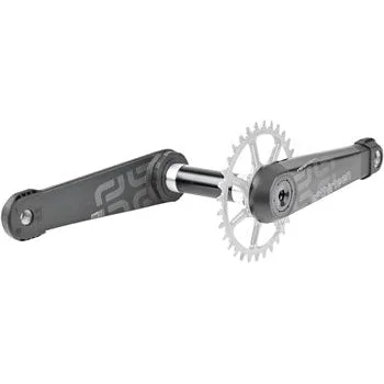 E-Thirteen LG1 Race Carbon Bicycle Crankset – 165mm, 73mm, 30mm Spindle with P3 Connect Interface, Carbon Black