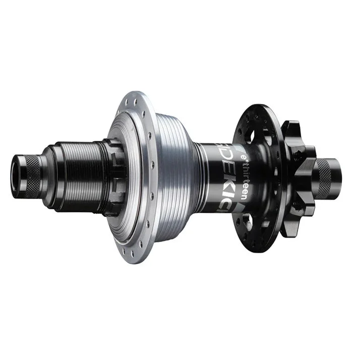 E*thirteen Sidekick Rear Hub – 12 x 148mm 6-Bolt XD BLK/Sterling Silver 32H