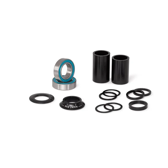 Eclat Mid Bottom Bracket Kit 24mm Black Sealed Bearing BMX BB