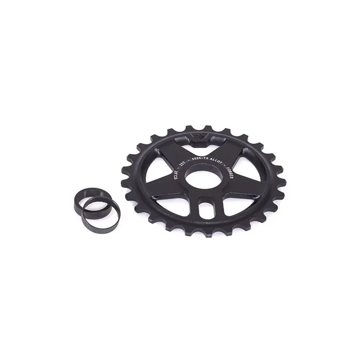 Eclat Onyx Chainring Teeth 25, 6061 Aluminum, Black