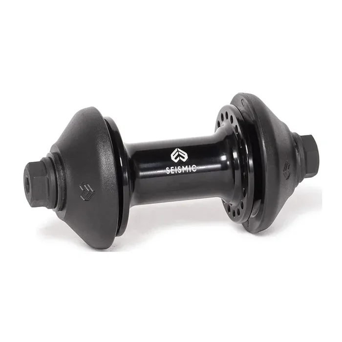 Eclat Seismic Front Hub – 36H, 100mm, 4130 CrMo, Grind-Friendly, Alloy, J-Bend Spoke Interface, Easy Maintenance, Silver & Black Options