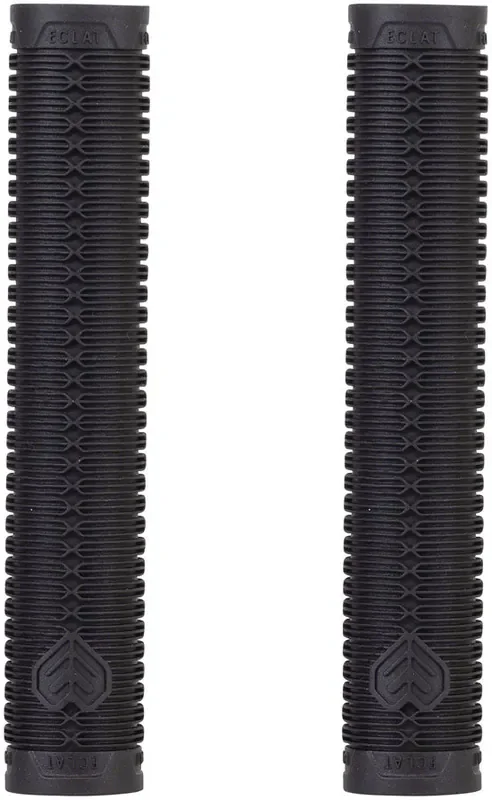 Eclat Shogun Grips – Black Increased Length And Deeper Rib Profile