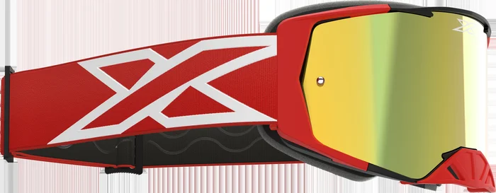 EKS Lucid Caliber Goggle Red with Gold Mirror Lens