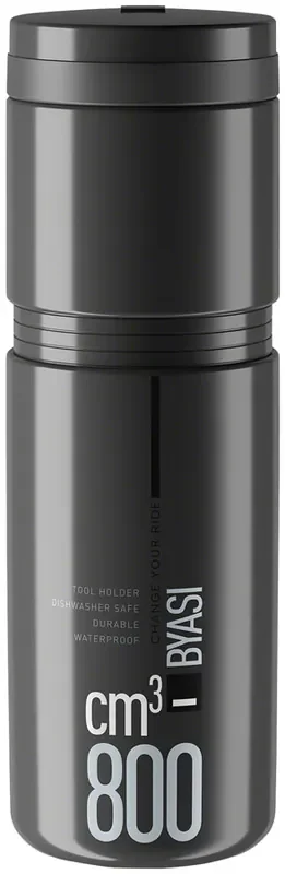 Elite Byasi Bottle Cage Storage Keg – .8 L, Dark Gray