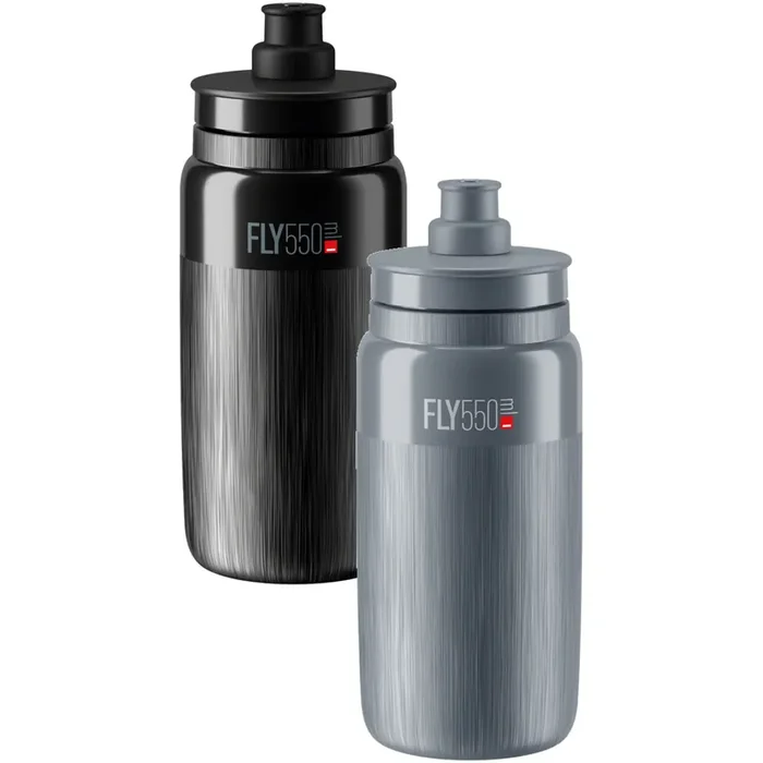 Elite Fly Tex 550ml Water Bottles Bundle BPA-Free Plastic, Textured Grip, Lightweight cycling hydration gear