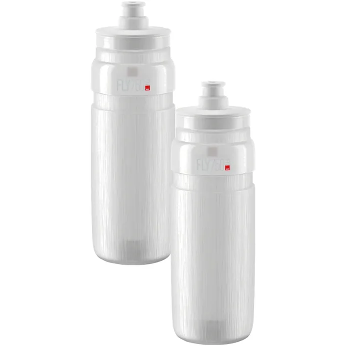 Elite Fly Tex Water Bottle Bundle 750ml, Textured Grip, BPA-Free Plastic, Lightweight Cycling Hydration Gear