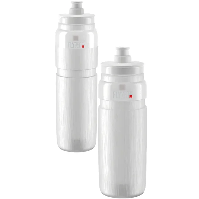 Elite Fly Tex Water Bottles Bundle 750ml & 950ml BPA-Free Plastic, Textured Grip, Lightweight Cycling Hydration