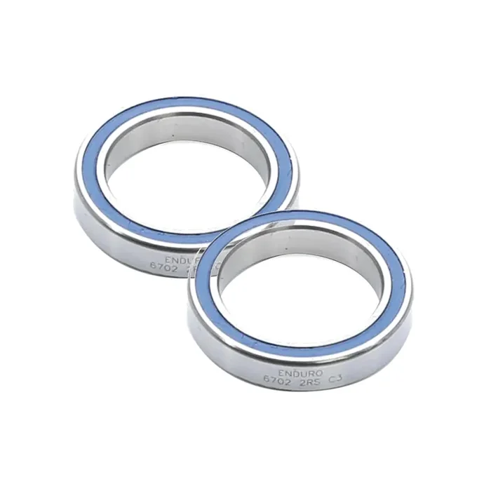 Enduro ABEC3 Sealed Cartridge Bearings – 6702 Steel Ball Bearings, 15x21x4mm for Bike Components & Maintenance