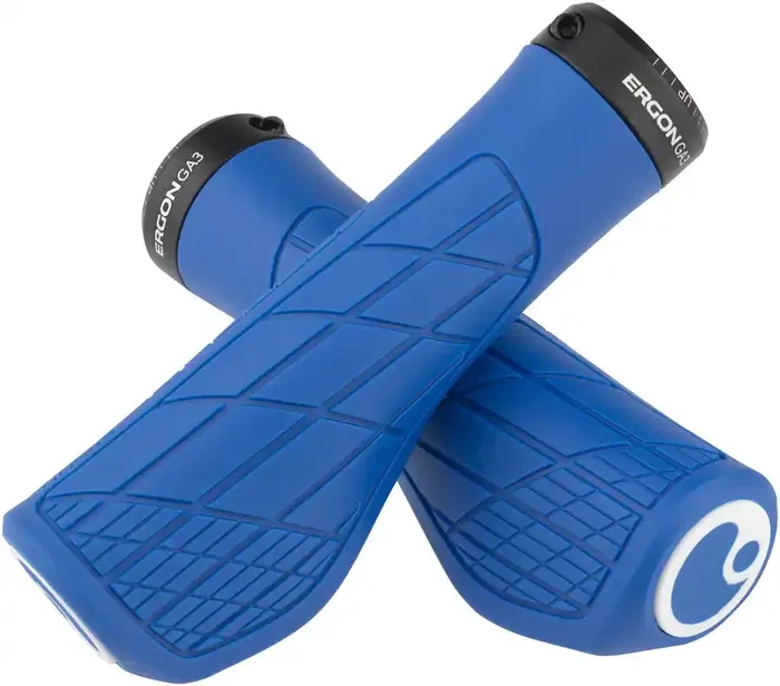 Ergon GA3 Grips – Midsummer Blue, Lock-On, Large