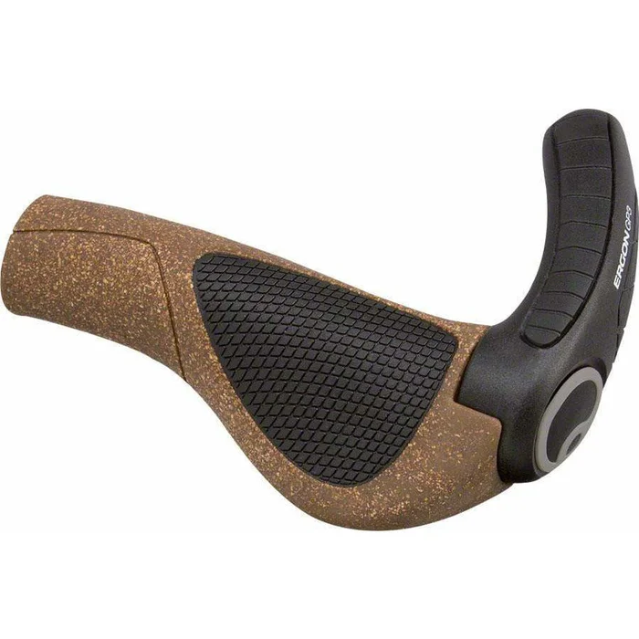 Ergon GP3 BioKork Grips – Lock-On Large Black/Tan