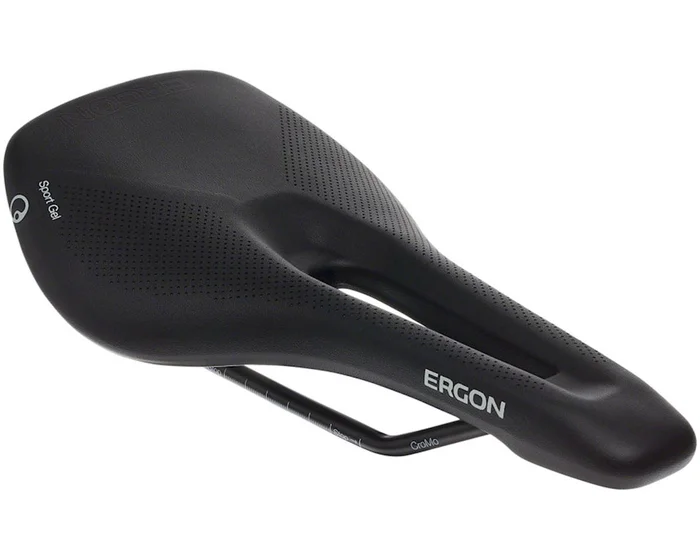 Ergon SR Sport Gel Women’s Saddle (Black) (Chromoly Rails) (S/M) (141mm)