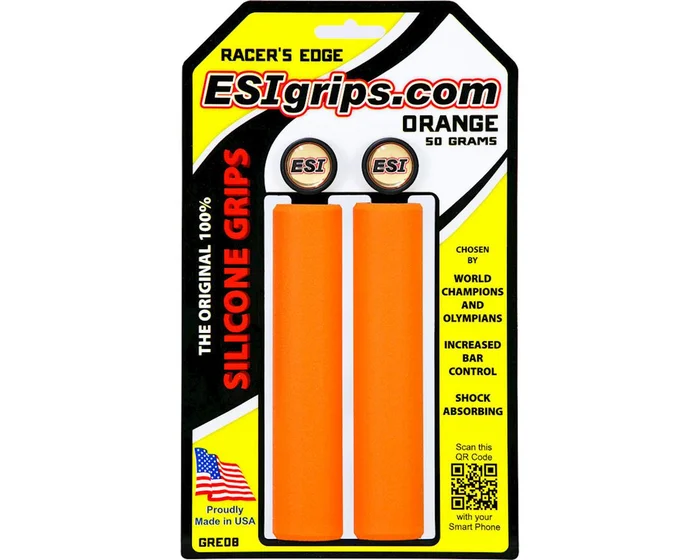 ESI Grips Racer’s Edge Silicone Grips (Orange)
