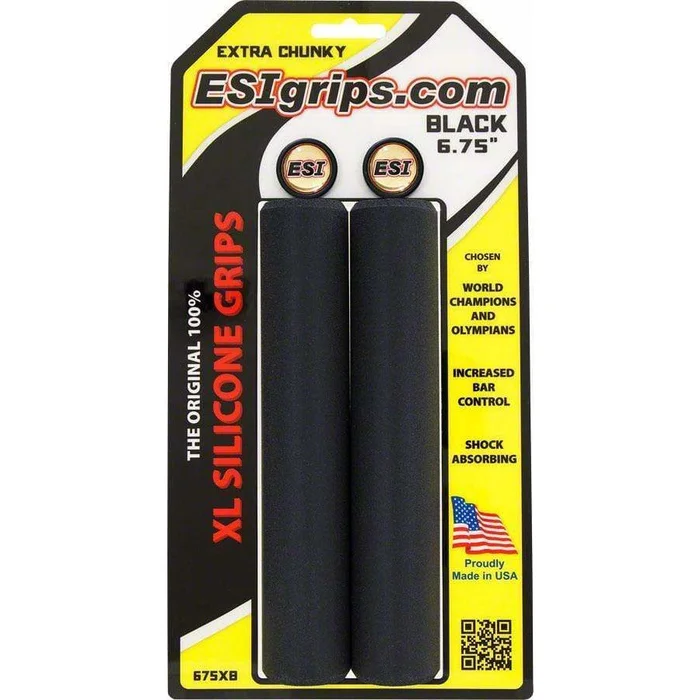 ESI XL Extra Chunky Bike Handlebar Grips – Black
