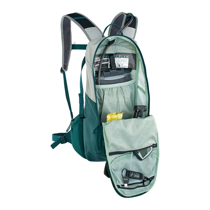 EVOC E-Ride 12 Hydration Bag, Volume 12L, Bladder Not included, Stone/Petrol