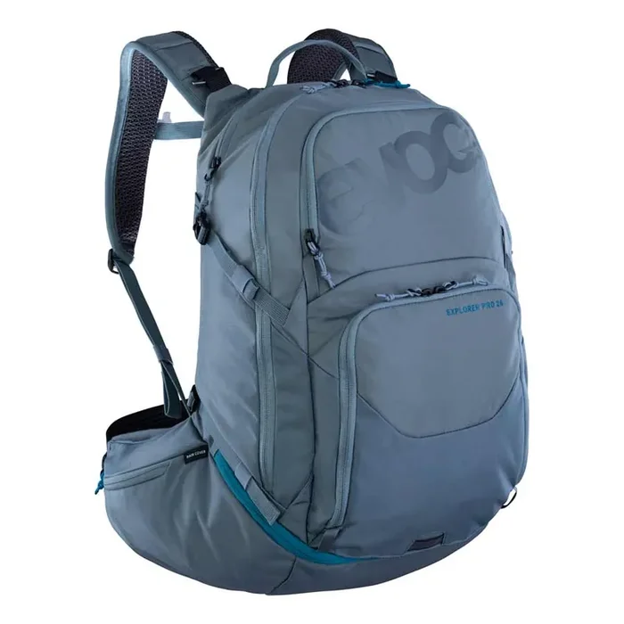 EVOC Explorer Pro 26 Hydration Bag, Volume 26L, Bladder Not included, Steel