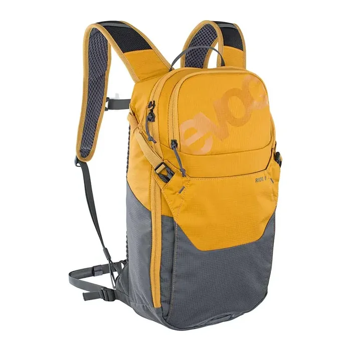 EVOC Ride 8 Hydration Bag Volume 8L, Bladder Included (2L), Loam / Carbon Grey