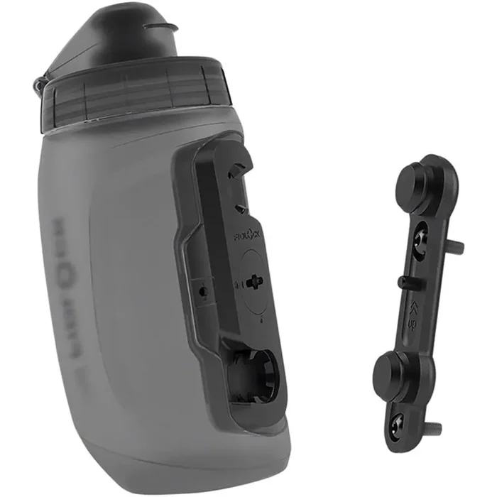 Fidlock BottleTwist Replacement Water Bottle (DLX) – 15.2oz, Black, Bicycle Water Bottle Compatible with Twist System, Durable, Leak-Proof Design