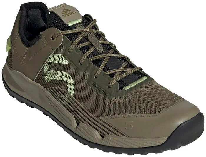 Five Ten Trailcross LT Flat Shoes – Mens Focus Olive/Pulse Lime/Orbit Green 7.5