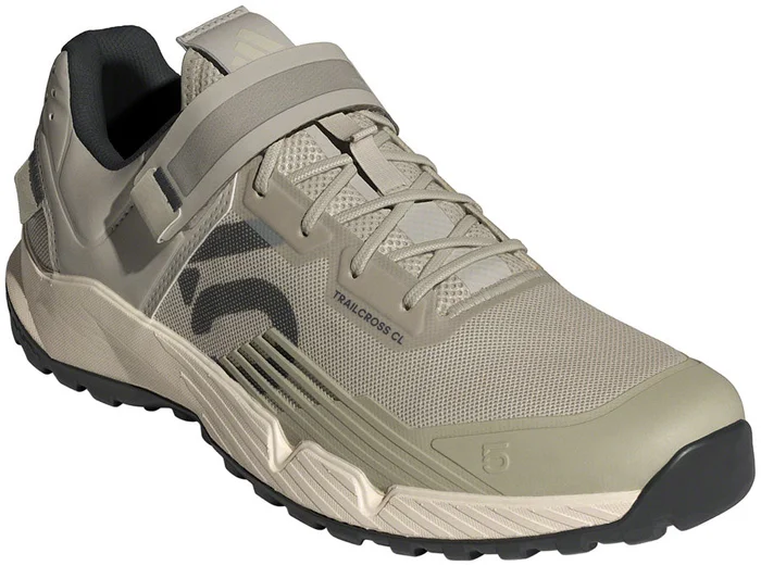 Five Ten Trailcross Mountain Clipless Shoes – Mens Putty Gray/Carbon/Wonder White 12