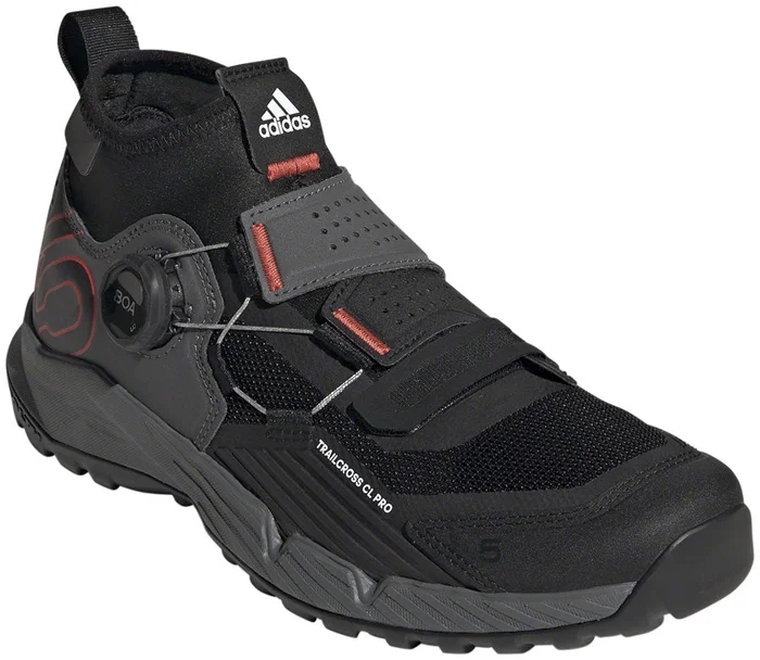 Five Ten Trailcross Pro Mountain Clipless Shoes – Womens Gray/Black/Red 7.5
