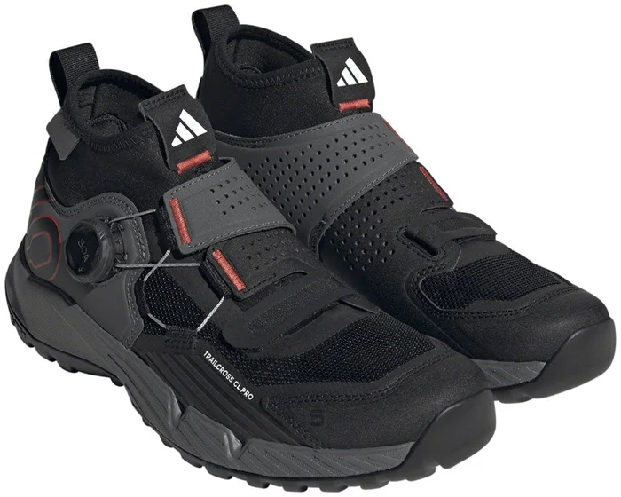 Five Ten Trailcross Pro Mountain Clipless Shoes – Womens Gray Five/Core BLK/Red 6