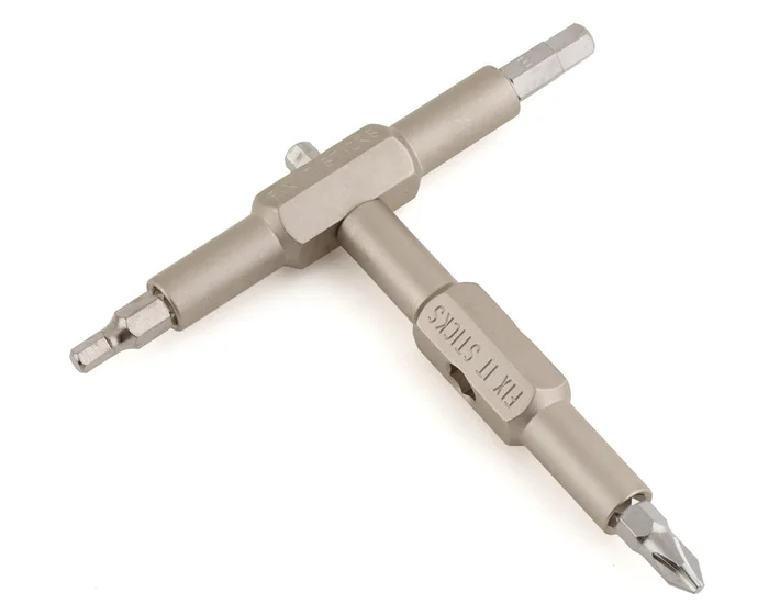 Fix It Sticks T-Handle Multi-Tool w/ Replaceable Bits (Silver)