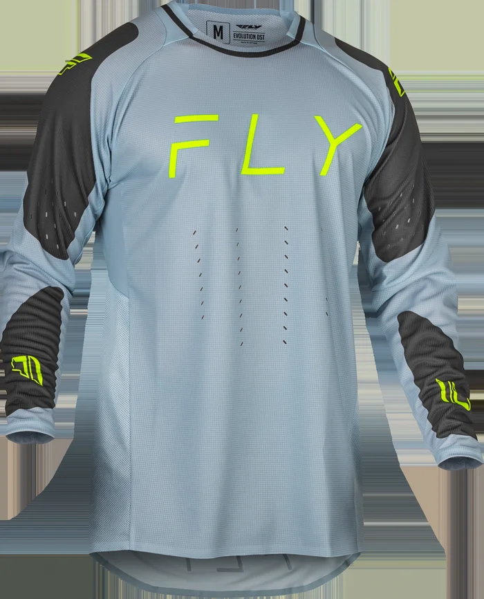 FLY RACING Evolution DST Ice Grey/Charcoal/Neon Green Jersey