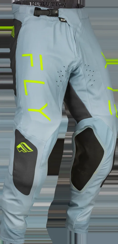 FLY RACING Evolution DST Ice Grey/Charcoal/Neon Green Pants