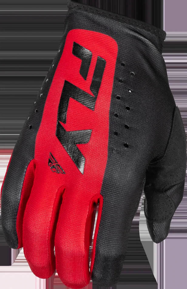FLY RACING Youth Lite Black/Red Gloves
